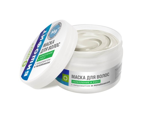 Маска для волос Укрепление и рост с бишофитом и репейником Маска для волос Укрепление и рост с бишофитом и репейником