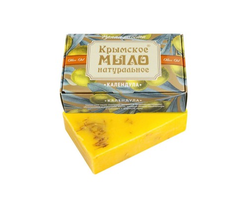 Крымское натуральное мыло на оливковом масле Календула Крымское натуральное мыло на оливковом масле Календула