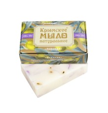 Крымское натуральное мыло на оливковом масле Лаванда
