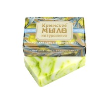 Крымское натуральное мыло на оливковом масле С морской солью и водорослями