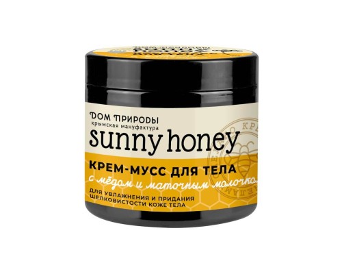 Крем-мусс для тела Увлажнение Мёд и маточное молочко Sunny honey